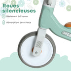 Draisienne Bébé 1-3 Ans Sans Pédale, 3 Roues Silencieuses, Charge 20 kg - Vert | Magi Jouets