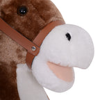 Cheval à Bascule Cowboy avec Selle Confort, Bois de Peuplier, 36+ Mois, Charge 40 kg - Marron | Magi Jouets