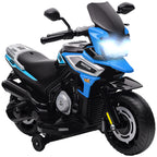 Moto Électrique Enfant 6V avec Musique et Effets Lumineux - Bleu | Magi Jouets