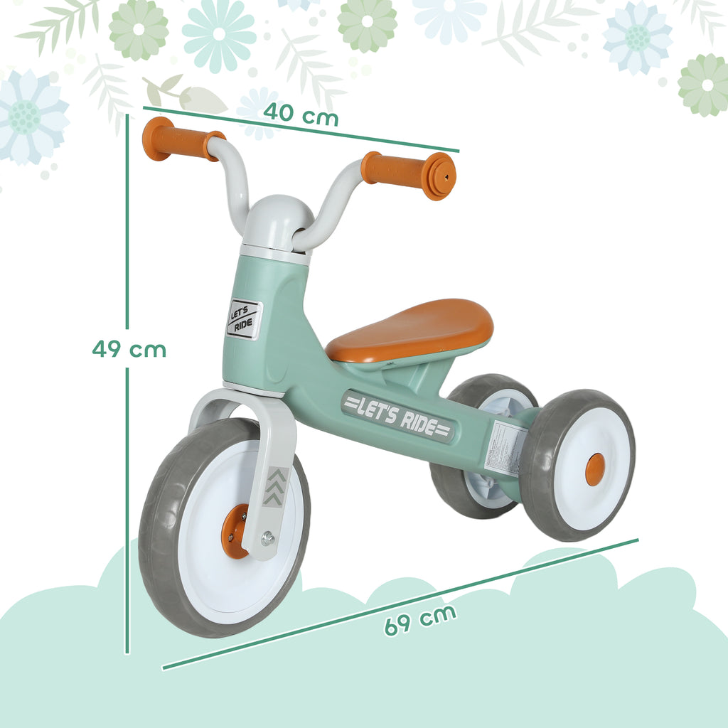 Draisienne Bébé 1-3 Ans Sans Pédale, 3 Roues Silencieuses, Charge 20 kg - Vert | Magi Jouets