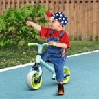 Vélo d'équilibre pour bébé siège réglable roues EVA jouet enfant pour bébé 18-48 mois pour garçons et filles vert