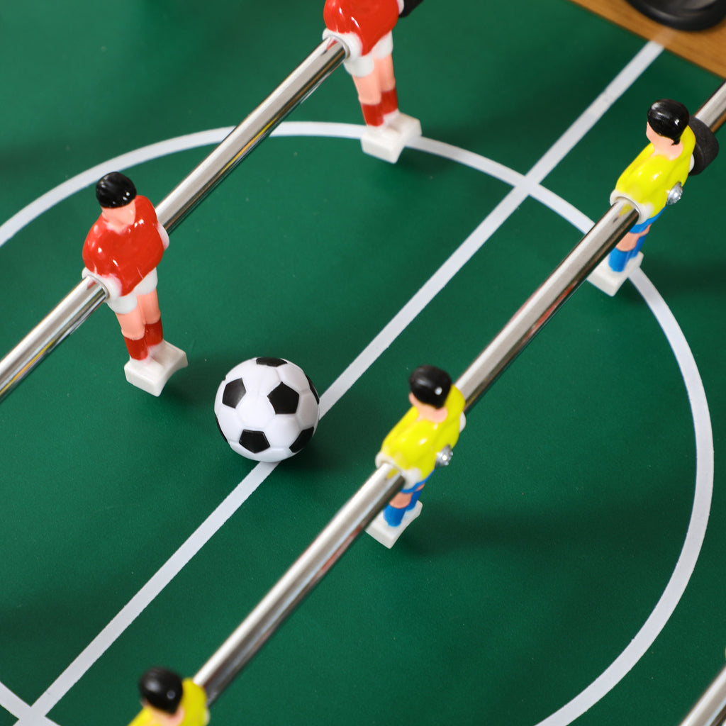 Babyfoot Pliable en Bois 18 Joueurs avec 2 Ballons et Tableau de Score, 69x37x70 cm | Magi Jouets