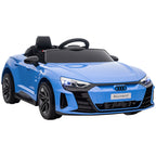 Voiture électrique enfant 12 V - véhicule électrique avec télécommande parentale fournie - V. Max. 5 Km/h - effets sonores, lumineux - Audi RS E-tron GT bleu