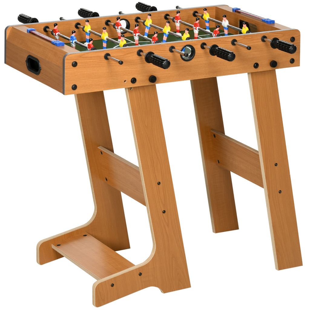 Babyfoot Pliable en Bois 18 Joueurs avec 2 Ballons et Tableau de Score, 69x37x70 cm | Magi Jouets