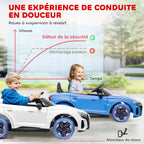 Voiture électrique enfant 12 V - véhicule électrique avec télécommande parentale fournie - V. Max. 5 Km/h - effets sonores, lumineux - Audi RS E-tron GT bleu