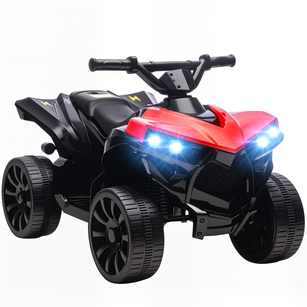 Quad Électrique Enfant 6V ATV avec Musique et Phares LED, 18-56 Mois, 70x42x45 cm - Rouge | Magi Jouets