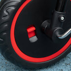 Tricycle Enfant Évolutif avec Siège Réglable, 2 Paniers et Ceinture, 2-5 Ans - Rouge/Noir | Magi Jouets