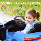 Voiture électrique enfant 12 V - véhicule électrique avec télécommande parentale fournie - V. Max. 5 Km/h - effets sonores, lumineux - Audi RS E-tron GT bleu
