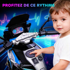 Moto Électrique Enfant 6V avec Musique et Effets Lumineux - Bleu | Magi Jouets