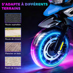 Moto Électrique Enfant 6V avec Musique et Effets Lumineux - Bleu | Magi Jouets