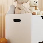 Coffre à Jouets Enfant Forme d'Ours avec Couvercle Rabattable, 60x38x48 cm - Blanc | Magi Jouets