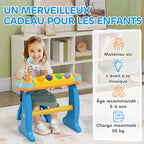 Piano enfant électronique 37 touches, avec micro, tabouret, lumière LED, fonction d'enregistrement et de relecture