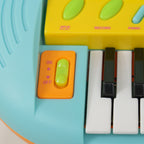 Piano enfant électronique 37 touches, avec micro, tabouret, lumière LED, fonction d'enregistrement et de relecture