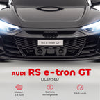 Voiture électrique enfant 12 V - véhicule électrique avec télécommande parentale fournie - V. Max. 5 Km/h - effets sonores, lumineux - Audi RS E-tron GT noir