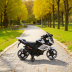 Moto Électrique Enfant 6V avec Effets Lumineux et Sonores - Blanc | Magi Jouets