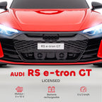 Voiture électrique enfant 12 V - véhicule électrique avec télécommande parentale fournie - V. Max. 5 Km/h - effets sonores, lumineux - Audi RS E-tron GT rouge
