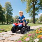 Quad Électrique Enfant 6V ATV avec Musique et Phares LED, 18-56 Mois, 70x42x45 cm - Rouge | Magi Jouets