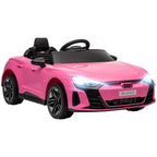 Voiture véhicule électrique enfant 12 V - télécommande parentale - effets sonores, lumineux - Audi RS E-tron GT rose