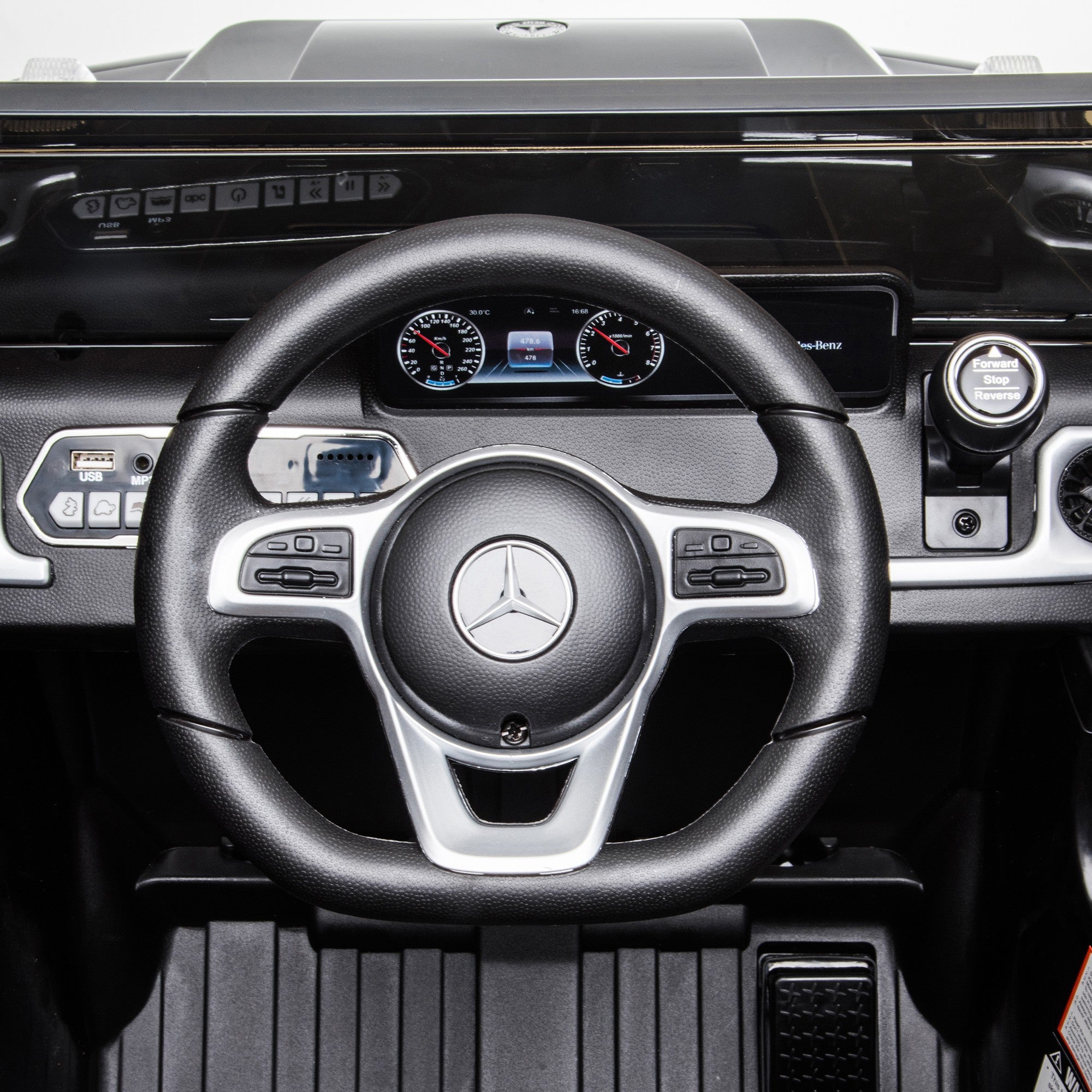 Voiture véhicule électrique enfant licence officielle Mercedes 12 V télécommande parentale, V. Max. 5 Km/h - noir
