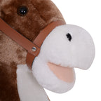 Cheval à Bascule Cowboy avec Selle Confort, Bois de Peuplier, 36+ Mois, Charge 40 kg - Marron | Magi Jouets