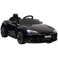 Voiture électrique enfant 12 V - véhicule électrique avec télécommande parentale fournie - V. Max. 5 Km/h - effets sonores, lumineux - Audi RS E-tron GT noir