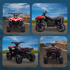 Quad Électrique Enfant 6V ATV avec Musique et Phares LED, 18-56 Mois, 70x42x45 cm - Rouge | Magi Jouets