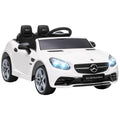 Voiture électrique enfants licence Mercedes SLC 300 12V V. Max. 5 Km/h effets sonores lumineux télécommande blanc