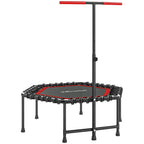 Trampoline de Fitness 114 cm avec Cordes Élastiques et Poignée Réglable - Rouge | Magi Jouets