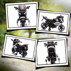 Moto Électrique Enfant 6V avec Effets Lumineux et Sonores - Blanc | Magi Jouets