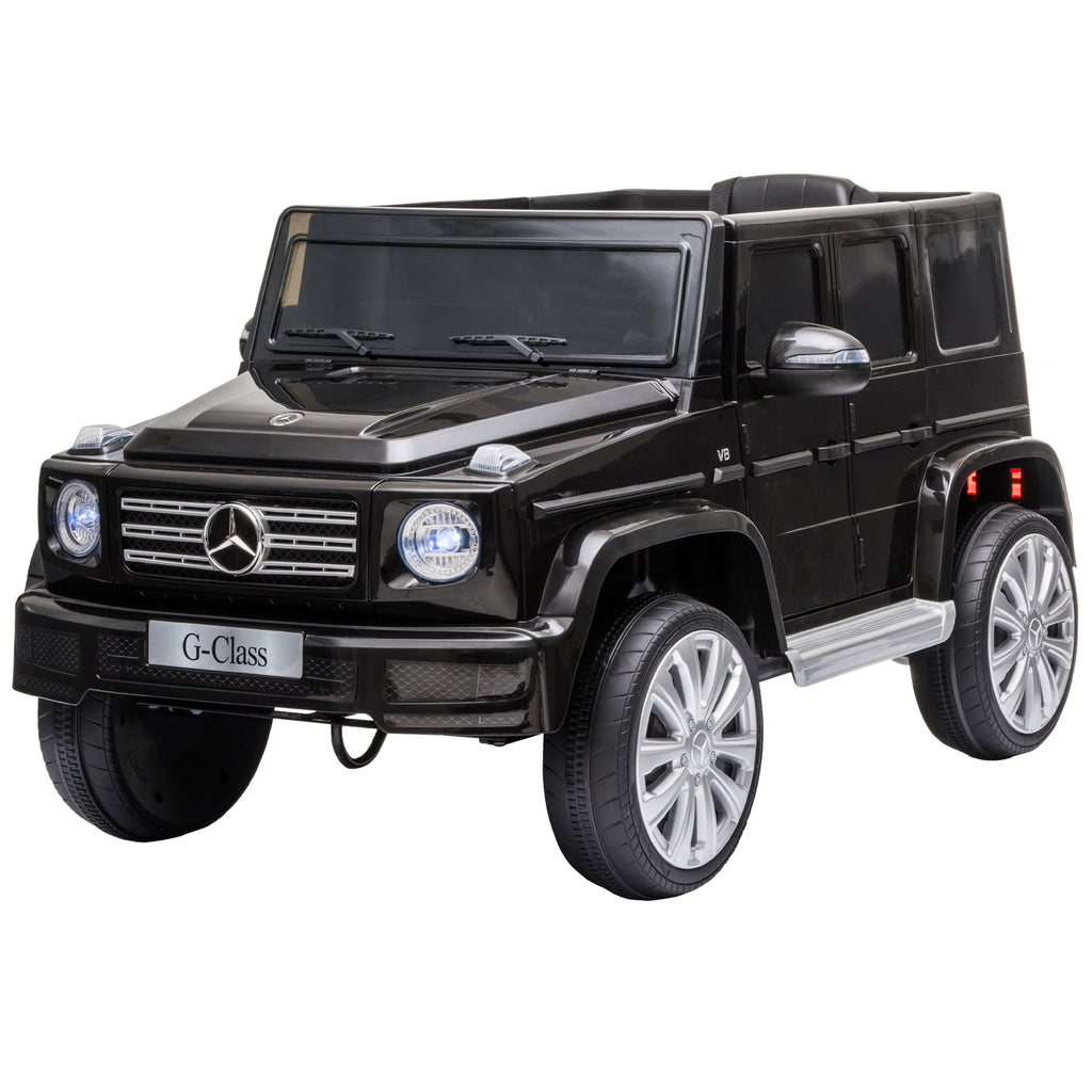 Voiture véhicule électrique enfant licence officielle Mercedes 12 V télécommande parentale, V. Max. 5 Km/h - noir
