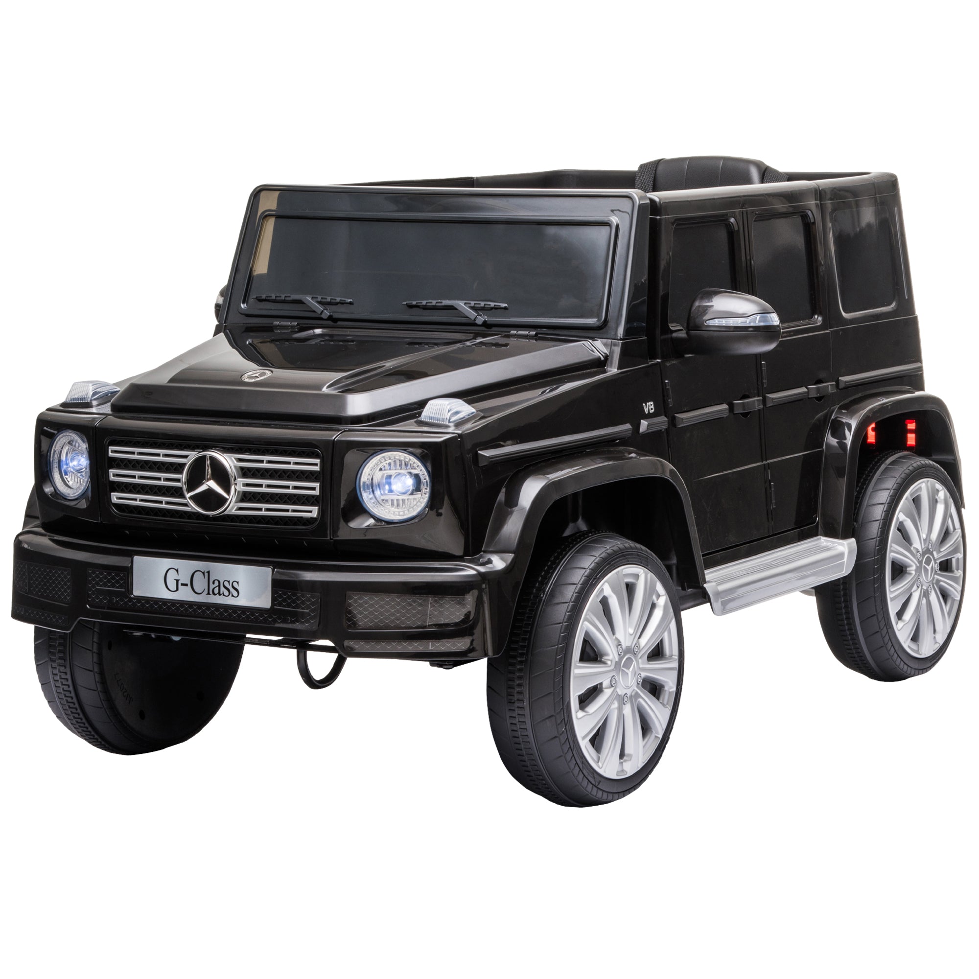 Voiture véhicule électrique enfant licence officielle Mercedes 12 V télécommande parentale, V. Max. 5 Km/h - noir
