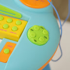 Piano enfant électronique 37 touches, avec micro, tabouret, lumière LED, fonction d'enregistrement et de relecture