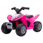 Quad Électrique Enfant 6V, Vitesse 2,8 km/h, Phares LED et Klaxon - Rose | Magi Jouets