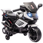 Moto Électrique Enfant 6V avec Effets Lumineux et Sonores - Blanc | Magi Jouets
