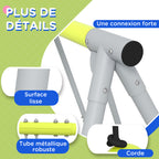 Portique Balançoire Enfant 3 en 1 avec Vis-à-Vis et Siège, Charge Max 225 kg - Vert | Magi Jouets
