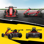 Voiture électrique GoKart kart électrique pour enfants 2 x 24 V moteurs mode dérive à 13 km/h 119 x 77 x 54 cm rouge