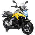 Moto Porteur Électrique Honda pour Enfants 3-6 Ans avec Musique et Phares - Jaune | Magi Jouets