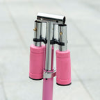 Trottinette pour enfants de 3 à 7 ans pliable roues lumineuses en PU musique 67 x 32 x 78 cm rose
