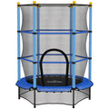 Trampoline Enfant Ø1,40 m avec Filet de Sécurité et Porte Zippée - Bleu | Magi Jouets