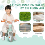 Draisienne Bébé 1-3 Ans Sans Pédale, 3 Roues Silencieuses, Charge 20 kg - Vert | Magi Jouets