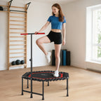 Trampoline de Fitness 114 cm avec Cordes Élastiques et Poignée Réglable - Rouge | Magi Jouets