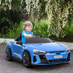 Voiture électrique enfant 12 V - véhicule électrique avec télécommande parentale fournie - V. Max. 5 Km/h - effets sonores, lumineux - Audi RS E-tron GT bleu